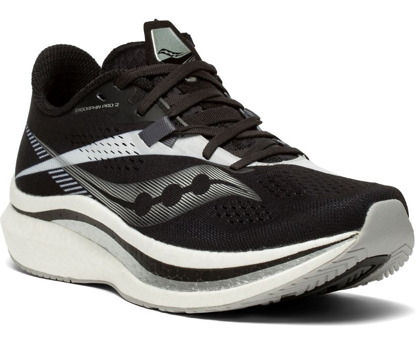 Saucony Endorphin Pro 2 Women's Running Shoes Black / White | Canada 111UZGT